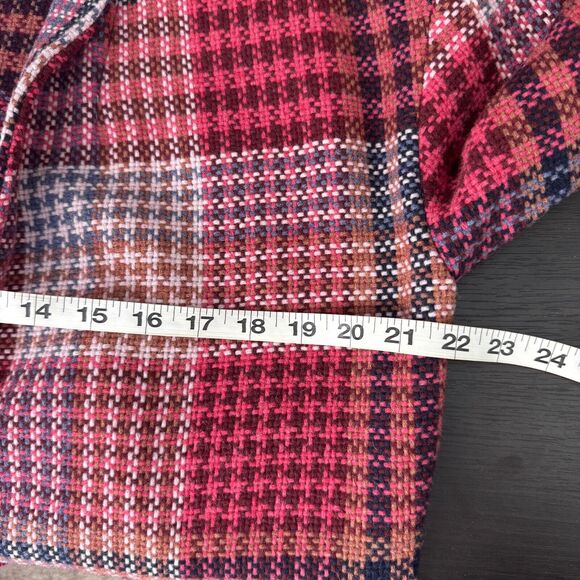 Rachel Zoe Blazer Jacket Womens Small Plaid Oversize Long Fall Autumn Academia - Picture 8 of 9